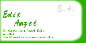 edit amzel business card